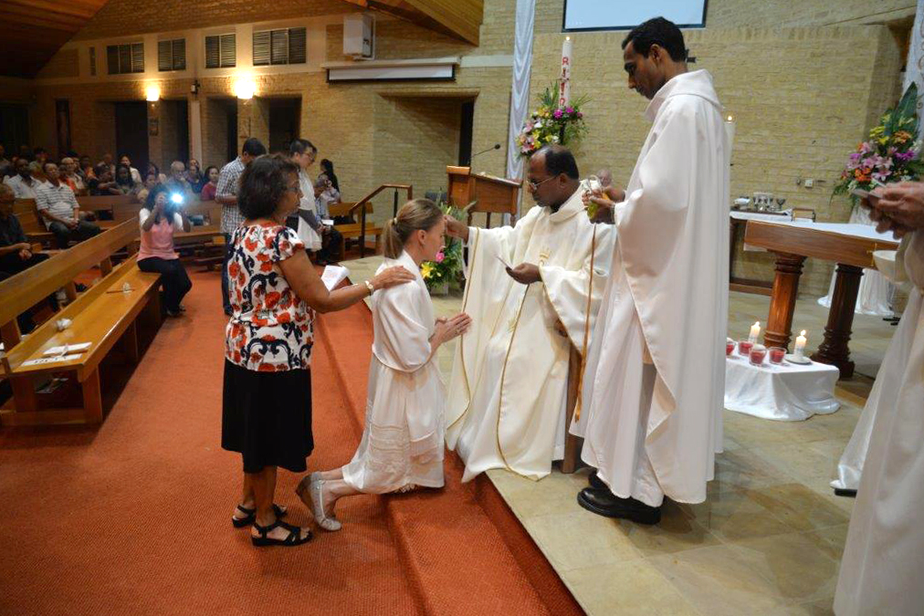 For Morley parishioner Kylie Farina, joining the Catholic Church was a journey of discovery which continued after her completion the RCIA in 2016. Photo: Supplied