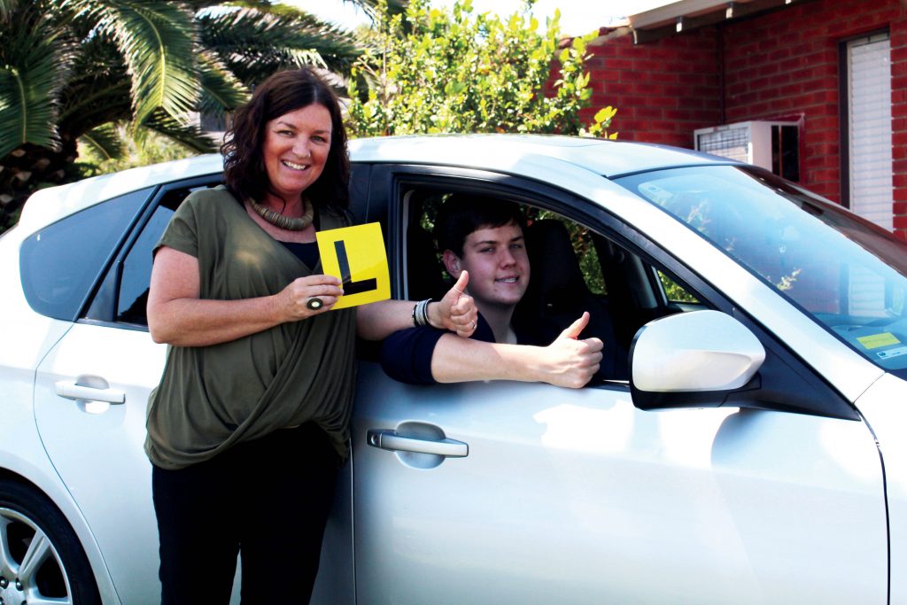 Callan, 18, has gained his L-plates with the help of an Identitywa family support worker. Photo: Supplied