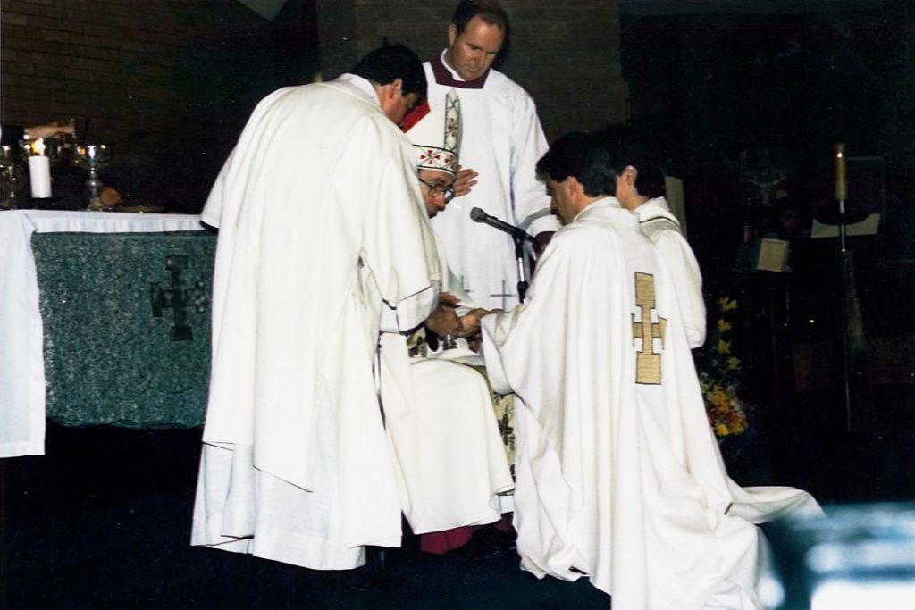 On the occasion of his ordination to the priesthood, 25 October 1986. Photo: Supplied
