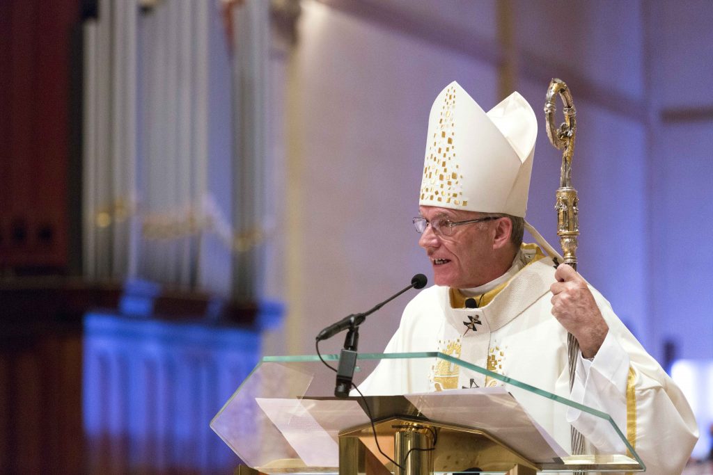 Archbishop Costelloe emphasised the importance the role of Priests in bringing alive the empowering presence of the Lord in a particular and sacramentally powerful way. Photo: Ron Tan