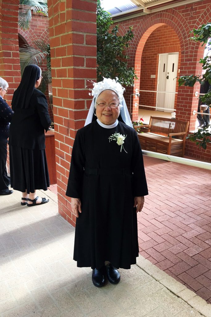 Sr Therese made her final profession at Banksia Grove Parish on Friday 12 May, with her motto for her profession; ‘Thanks be to God for his indescribable gift.’ (2 Cor 9:15) Photo: Supplied.