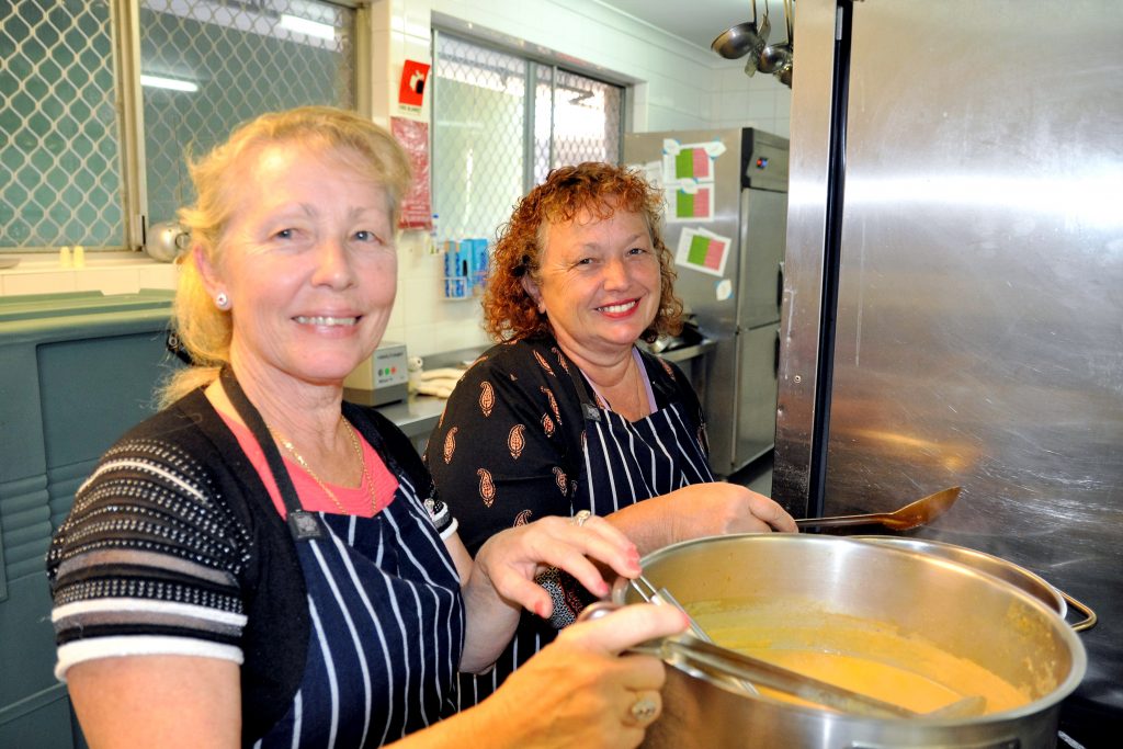 The ‘cooking for the community’ initiative is an innovative program that sees family members of the seniors at the home take turns each month to cook a traditional home-made dish for all seniors to enjoy. Photo Supplied. 