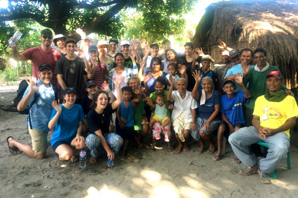 Newman College Immersion students and teachers group and the Indigenous Tribe of the Philippines (AETA) Community. Photo Supplied. 