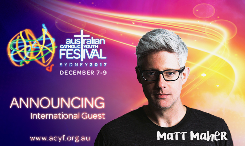 Global contemporary Christian music megastar Matt Maher has confirmed he will be coming to Sydney for the 2017 ACYF Festival. Image: Supplied.
