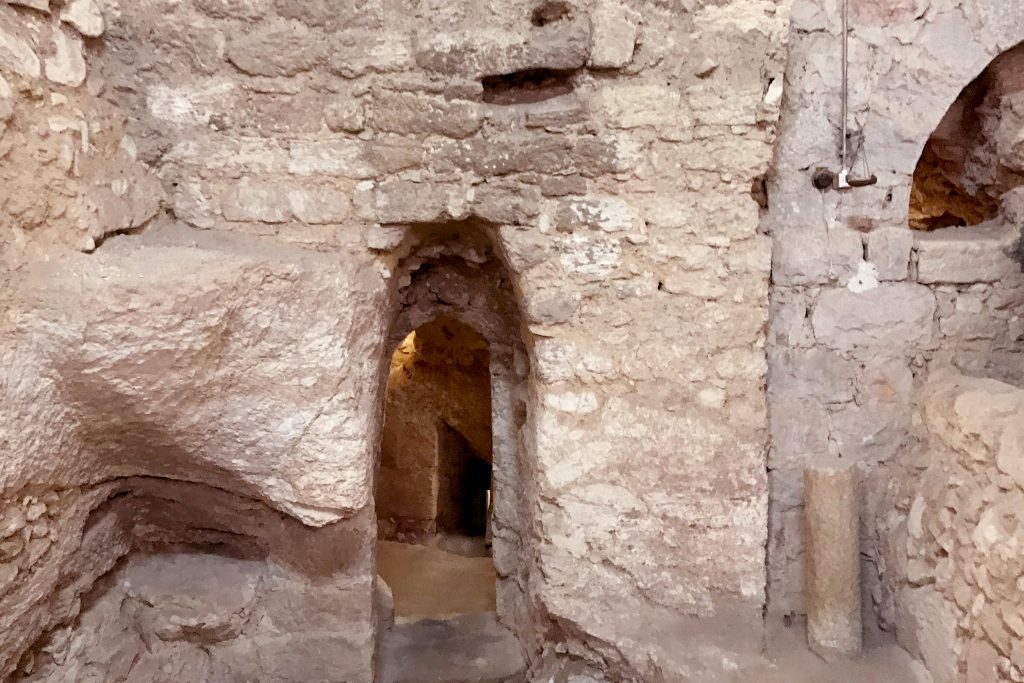 Underground excavations under the Sisters of Nazareth convent. Photo: Gemma Thomson