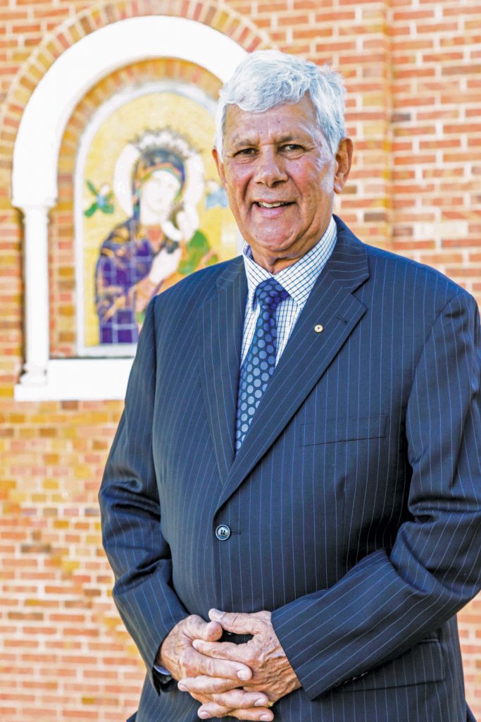 An accomplished highly respected Aboriginal leader from the Bibbulmun Whadjuk Noongar language group, Lynwood Langford parishioner Robert Isaacs has dedicated his life to breaking down cultural barriers and improving the lives of disadvantaged people. Photo: Jamie O’Brien
