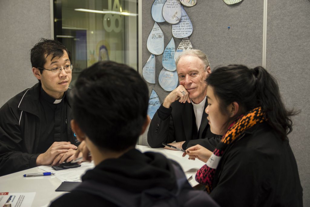 Participants had the opportunity to break into small group discussions to reflect on specific questions on what could be done to serve young people and aid growth in the faith across the Archdiocese. Photo: Josh Low.