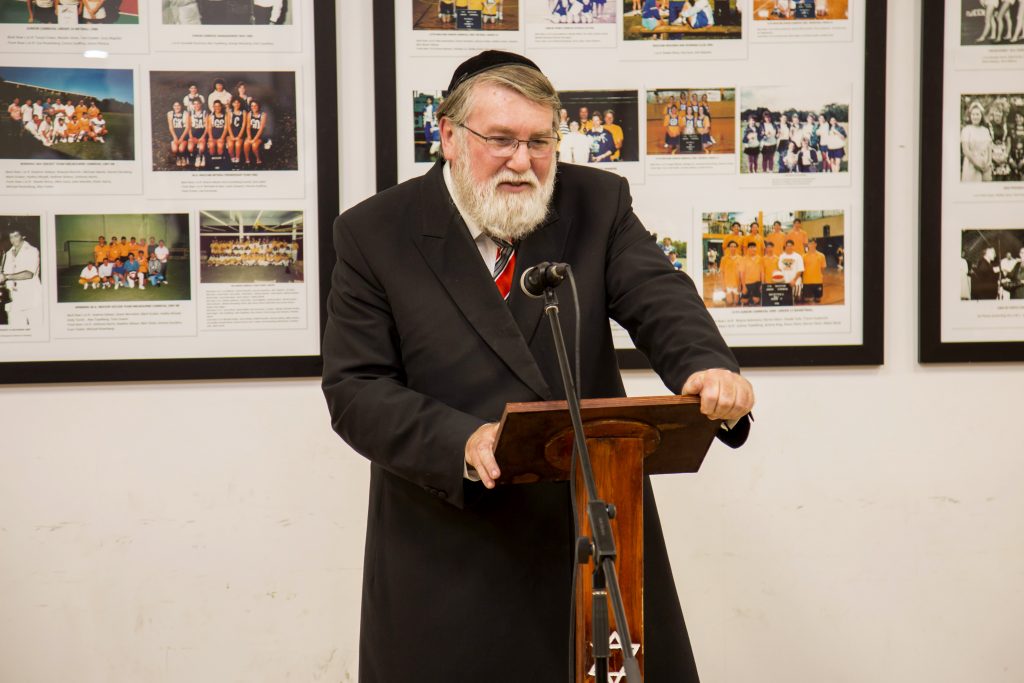 Rabbi Dovid Freilich from the Perth Hebrew Congregation gave an occasional address on Monday 19 June entitled, Religion – Tolerance or Respect? Photo: Jamie O’Brien.