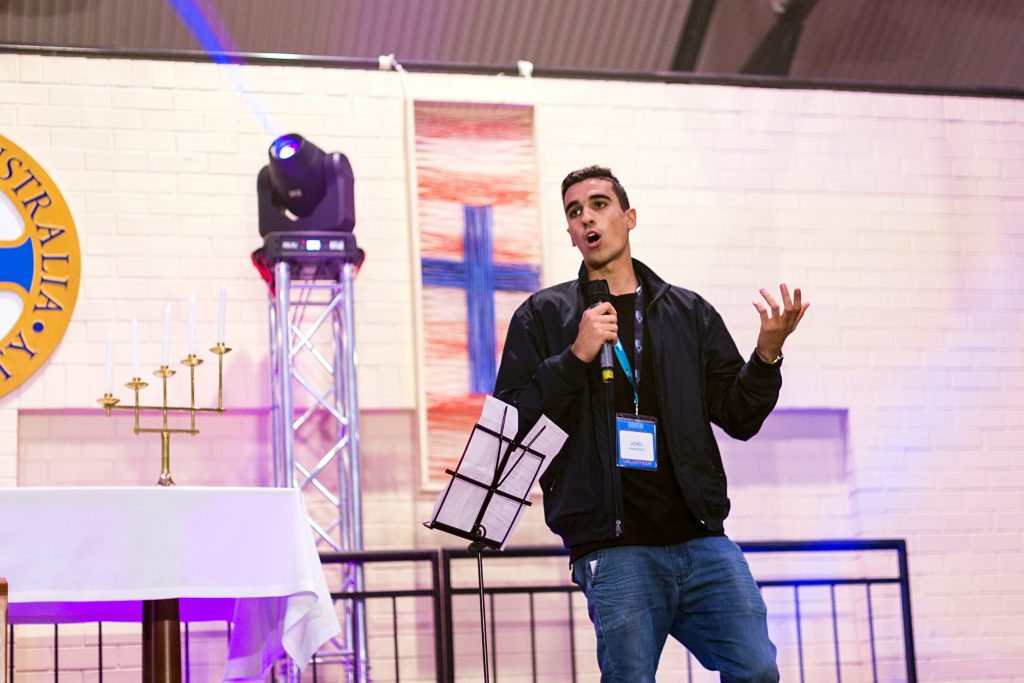 We are all called to be holy, it is not something that is set aside for people like Mother Teresa or Pope Francis, Joel Massad from Youth Ministry touched upon at his recent talk at Veritas Youth Festival over the weekend of 30 June to 2 July. Photo: Supplied. 