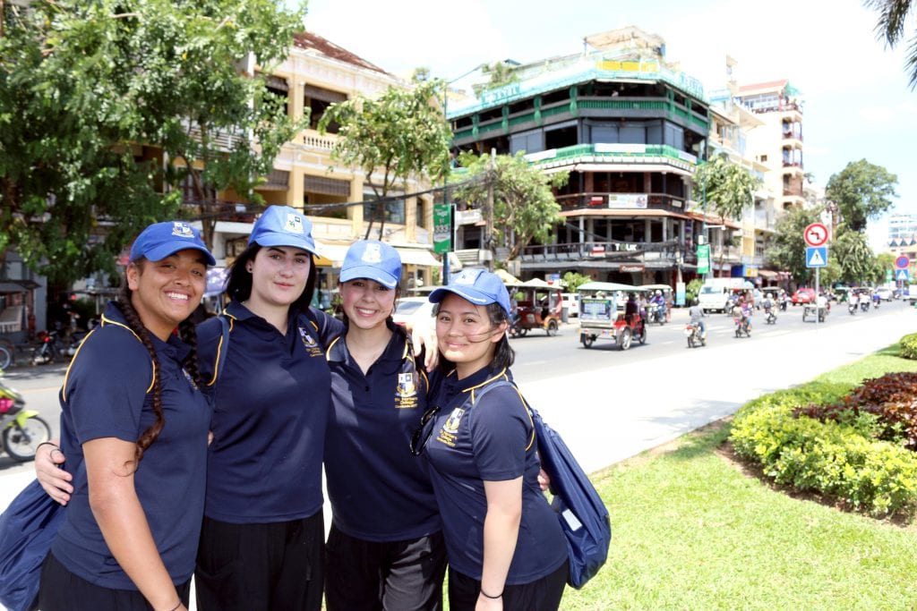From left to right Grace Ratima, Mikayla de Mol, Britney Mundt and Seymour Gumba. Photo: Supplied.