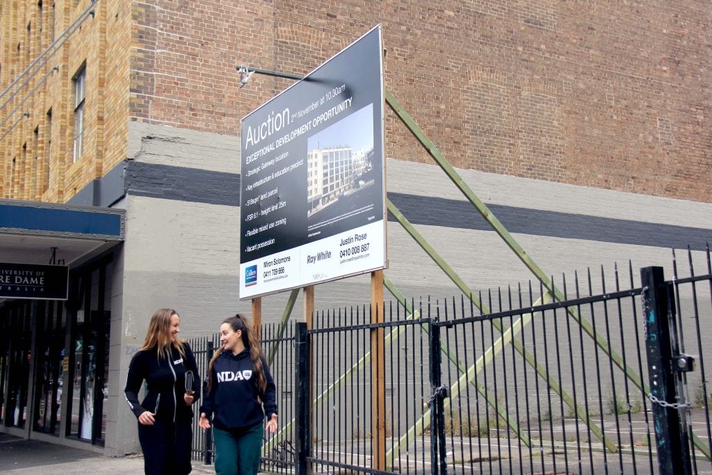 The University of Notre Dame Australia on 2 November, acquired the vacant site next to its Broadway campus in Sydney, paving the way for strong long-term growth in the national tertiary education sector. Photo: Supplied.