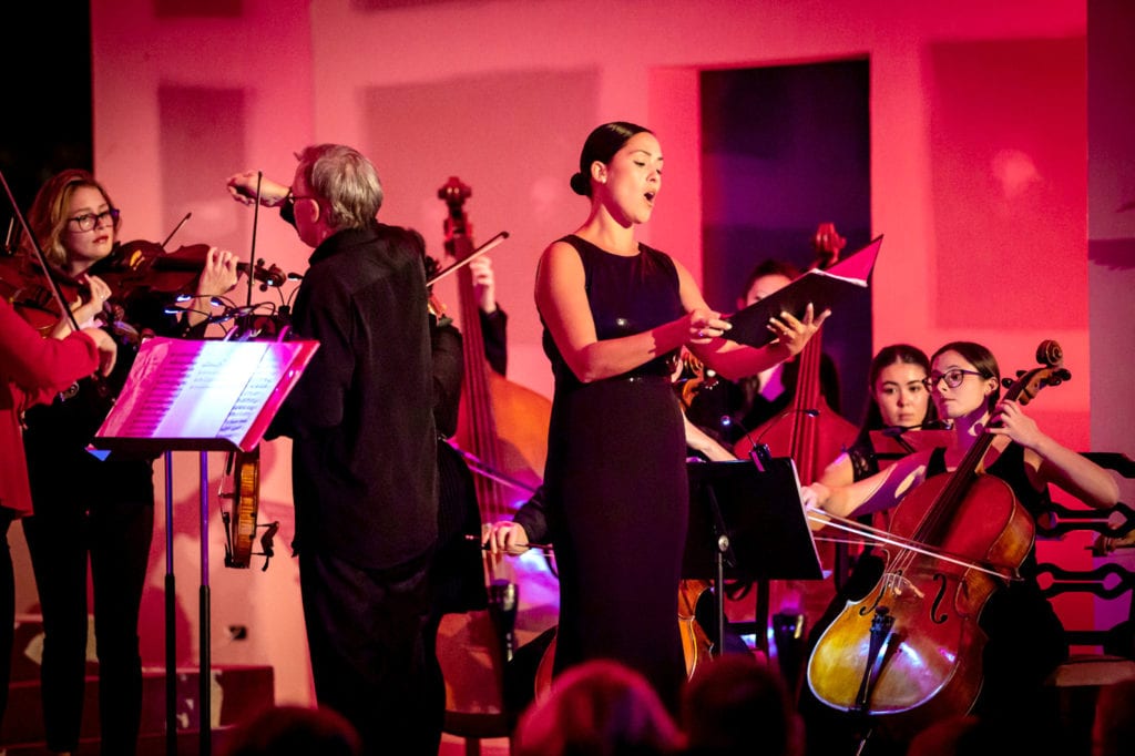 Mezzo-soprano Bianca Hurley accompanied by the St Georges Chamber Orchestra delivered a stunning performance in front of 400 guests present. Photo: Michael Connelly.