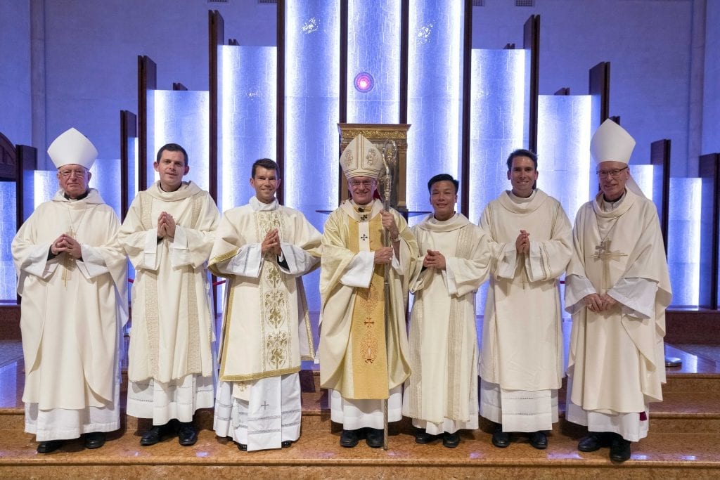 Six Deacons will be ordained to the Priesthood on 17 November, Friday at St Mary’s Cathedral and become ministers of Christ’s message to the world. Photo: Ron Tan.
