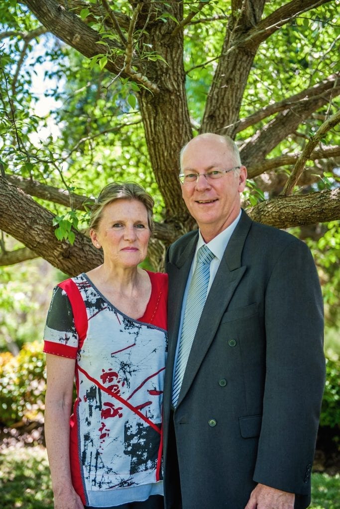 Aid to the Church in Need (ACN) National Director, Phillip Collignon together with his wife Debbie, who has been with ACN since 1985, will be retiring after three decades of service on 31 December 2017. Photo: Supplied.