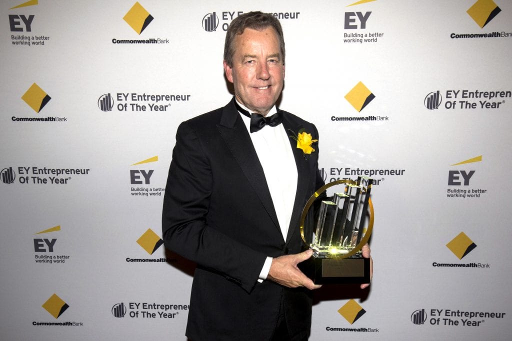 Peter Prendiville has been named Australia’s 2017 Champion of Entrepreneurship at the EY Entrepreneur of the Year National Finals. Photo: EY.