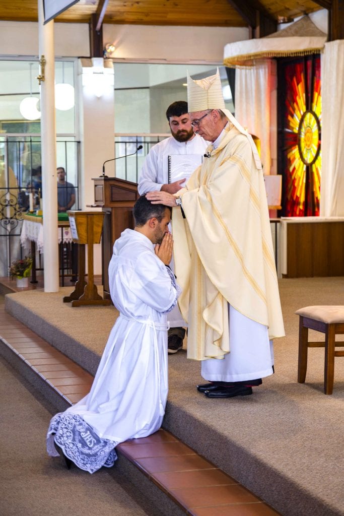 Deacon Chris de Sousa’s ordination was held at his home parish of St Jerome’s in Spearwood on 3 November 2018. Photo: Matthew Lau.
