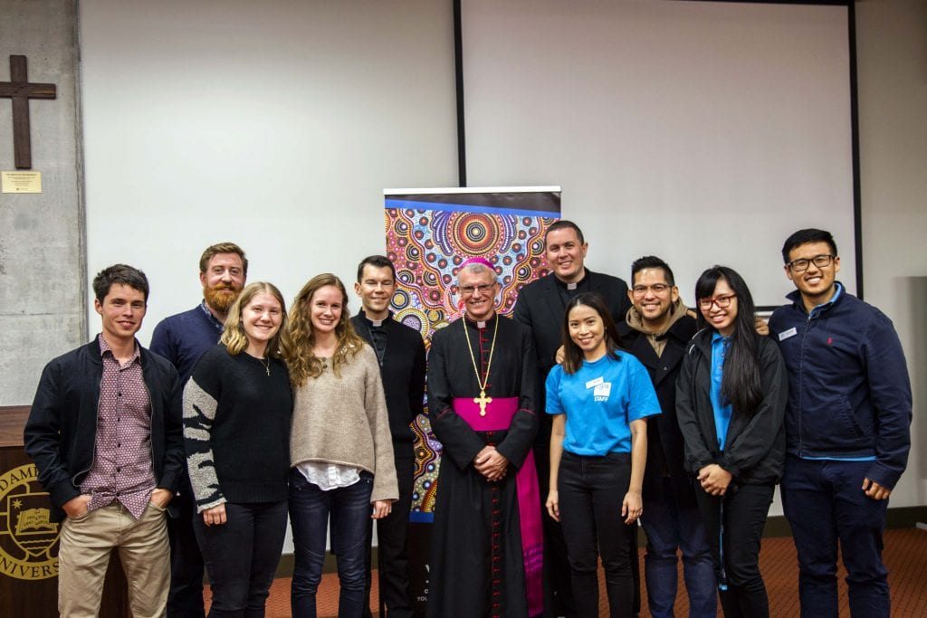 YOY Project Officer Adeline Bock (fourth from right) said CYM is expecting some 60 ambassadors at the Commissioning Mass this Sunday 11 November. Photo: Amanda Murthy.
