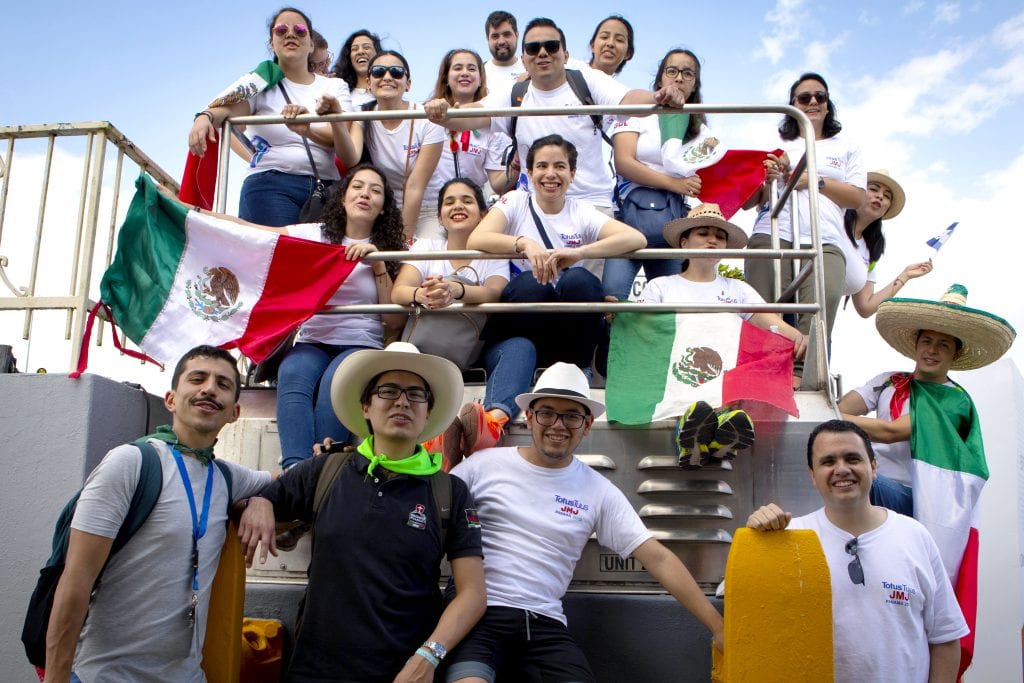 Pilgrims from all over the world toured the Panama Canal near Panama City Jan. 21, the day before the official opening of World Youth Day. Photo: CNS photo/Chaz Muth.