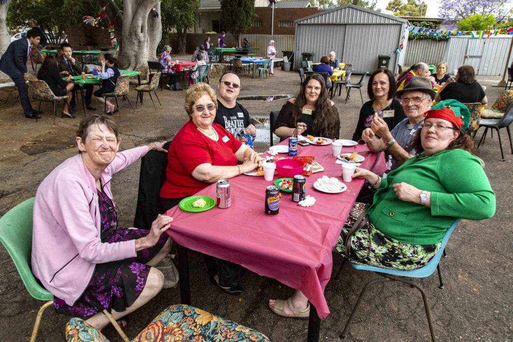 Emmanuel Centre members with their families and volunteers celebrated their annual Christmas party on 4 December 2018. Photo: Jamie O’Brien.