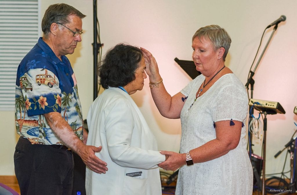 A participant being prayed over during the Flame Ministries International (FMI) 29th Congress which was themed ‘They Shall be Baptized with Fire’ held from 18 to 20 January. By Richard AF Cooke.