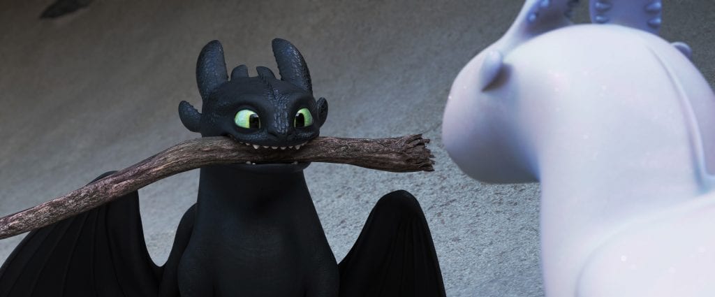 Popular character Toothless discovers a female Light Fury dragon in “How to Train Your Dragon: The Hidden World”. Photo: Universal Pictures International.