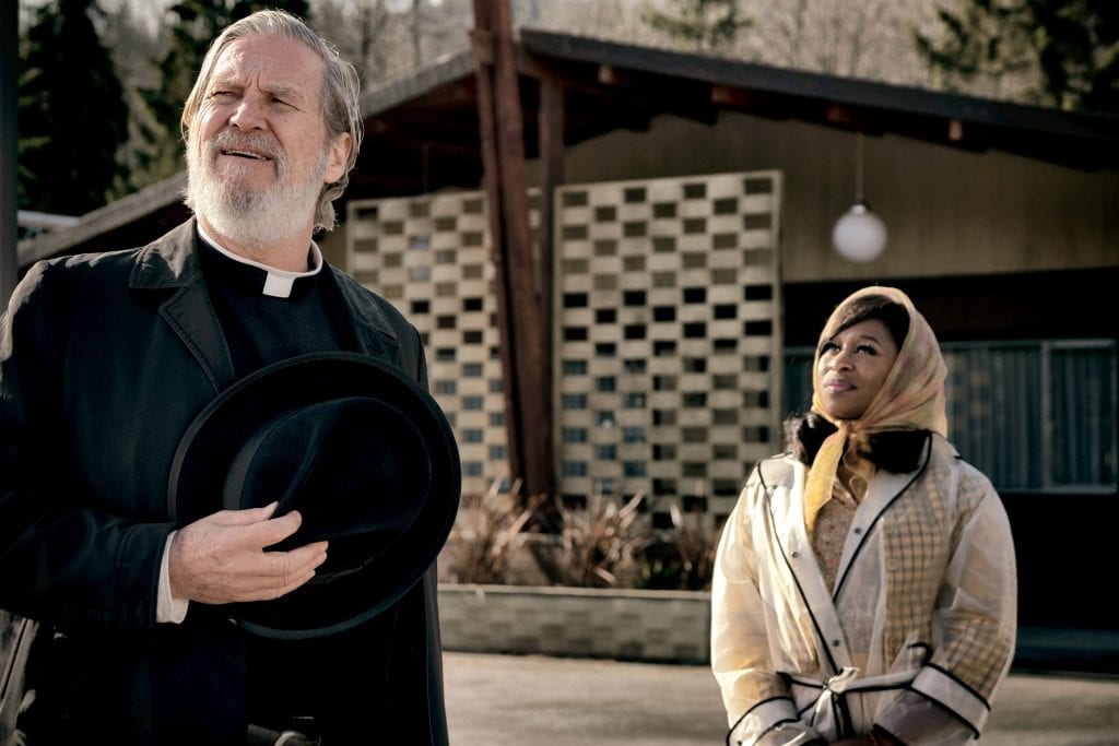 Jeff Bridges and Cynthia Erivo star in a scene from the movie "Bad Times at the El Royale". Photo: Fox/CNS.