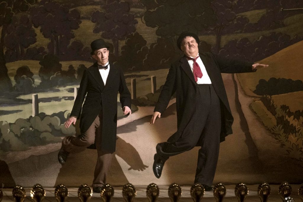 Steve Coogan and John C Reilly star in a scene from the movie "Stan & Ollie". Photo: Sony Pictures Classics/CNS.