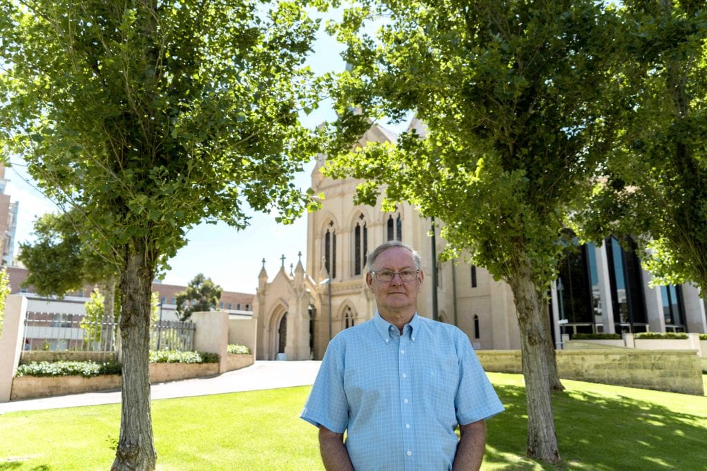 Peter McMinn was the Director of Perth Archdiocese agency Catholic Outreach for 20 years. Photo: Olivia Bunter.