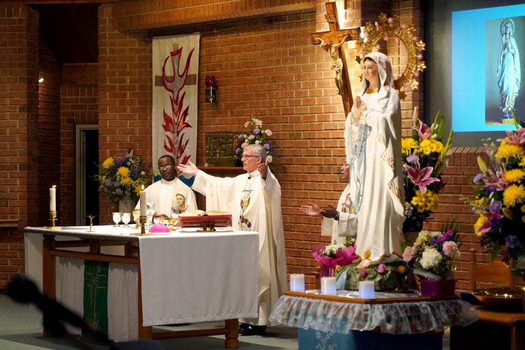 Archbishop Costelloe celebrated the Feast of Our Lady of Lourdes at All Saints Church on 11 February. Photo: Matthew Lau.