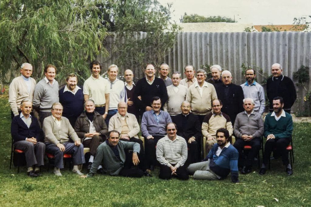 Rev Dr Hardiman with fellow clergy from the Diocese of Bunbury. Photo: Supplied.