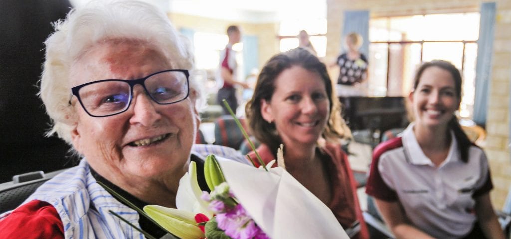 “I knew I’d be a film star one day like Liz Taylor…and I was the star in that clip.” – Claire Fox, Castledare Village resident. Photo: Supplied.