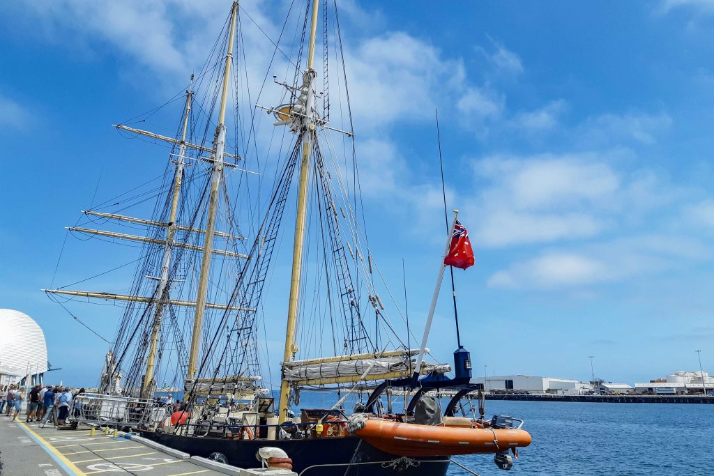 Identitywa recipient Chris took part in a five-day Ultimate Challenge voyage on a tall-ship. Photo: Identitywa.