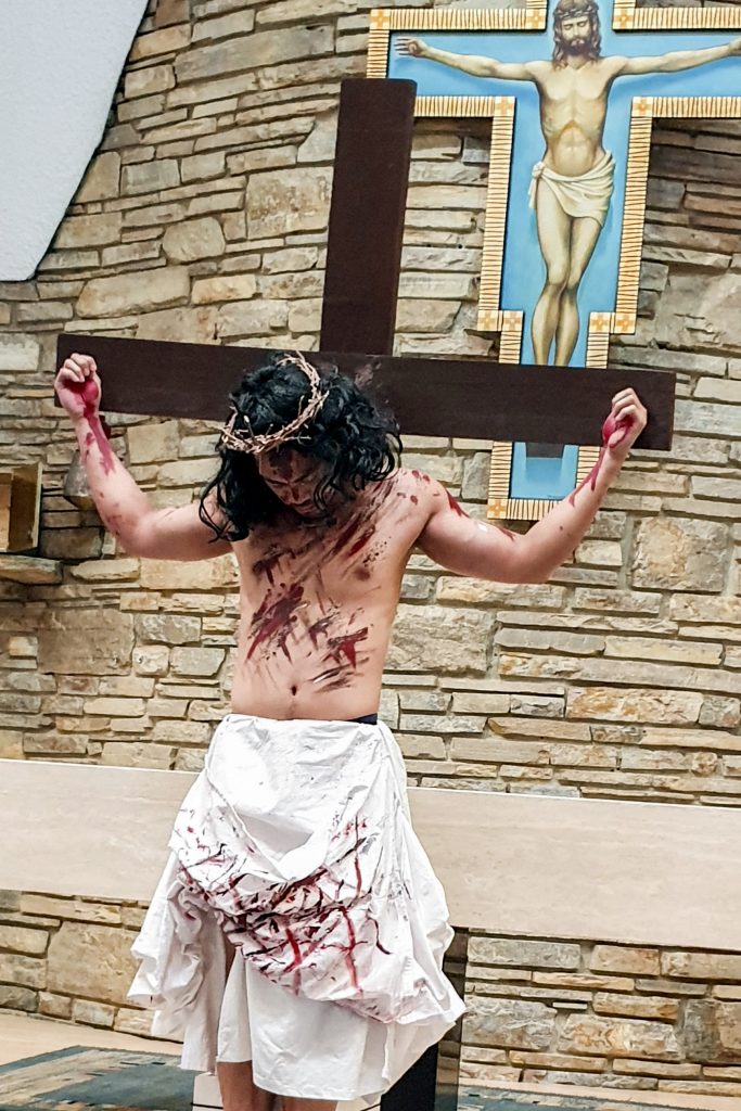 Maida Vale Parish celebrated the 2019 Easter Triduum with a live Stations of the Cross on Good Friday, 19 April 2019. Photo: Supplied.