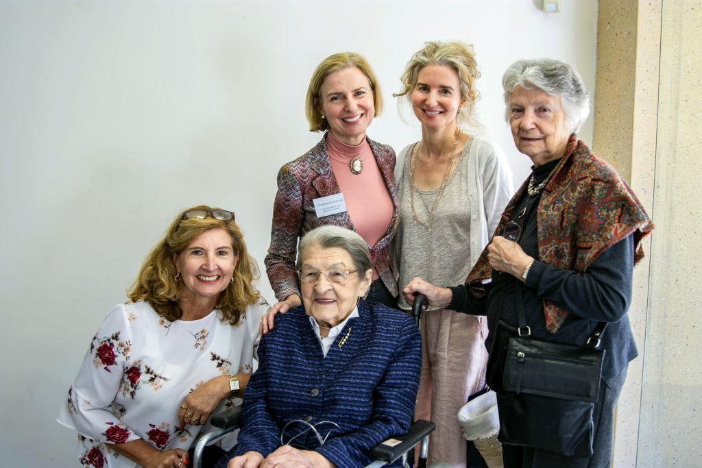 Dr Kovesi stands with her family who attended “Catholicism on the Margins” on 18 April at the St Mary’s Cathedral. Photo: Amanda Murthy.