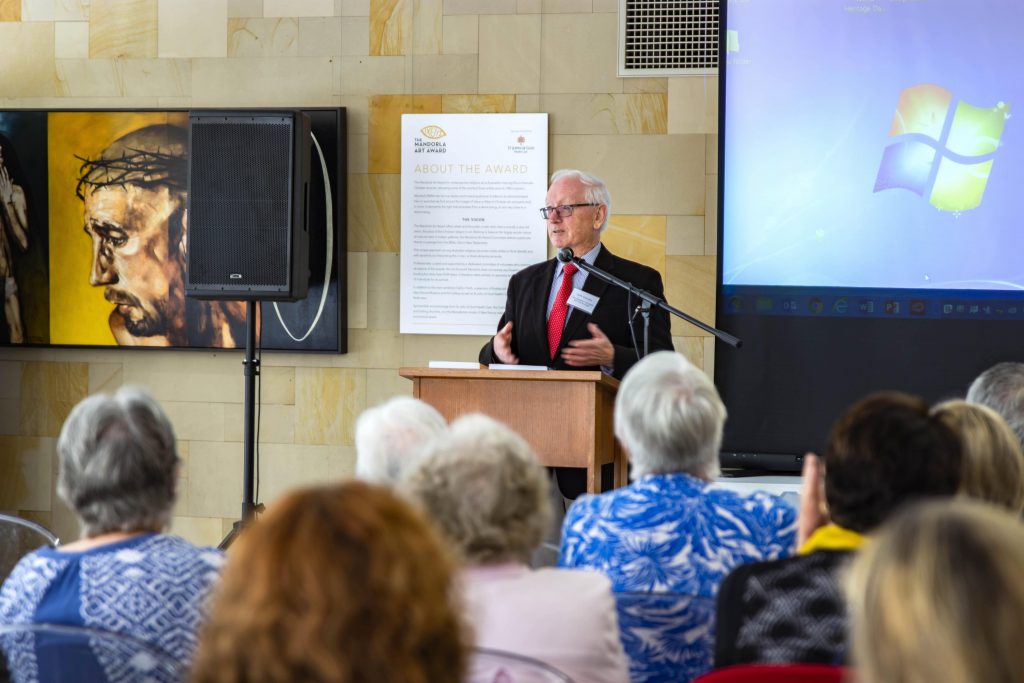 Professor Kilda delivered a lecture “Absence or Amnesia, Was the Golden West really free from ‘the noxious weed of sectarianism’ that blighted early twentieth-century Australia?” on 18 April at the St Mary’s Cathedral. Photo: Amanda Murthy.