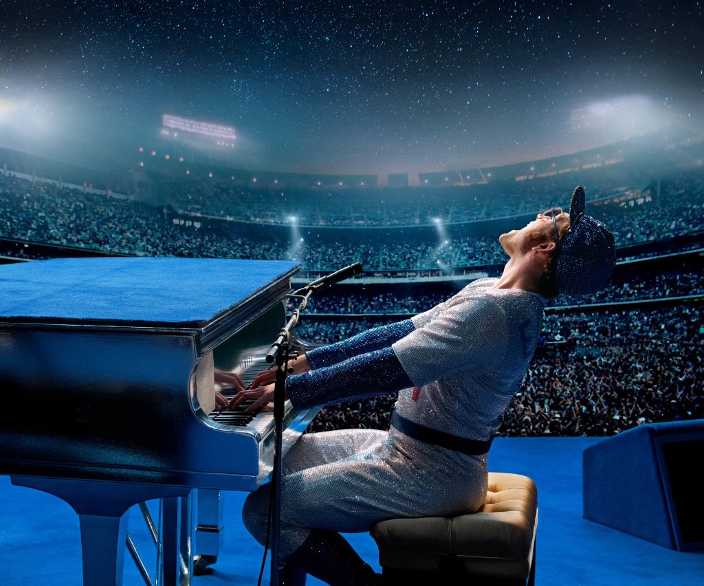 Taron Egerton plays Elton John in a scene from the movie "Rocketman". Photo: Paramount/CNS.