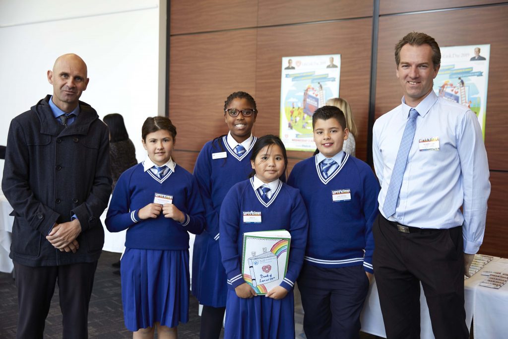 Student representatives and their teachers from some 75 Archdiocesan Catholic Primary Schools were able to join Archbishop Costelloe and LifeLink Chariman, Bishop Don Sproxton at Newman College for the launch. Photo: Ron Tan.