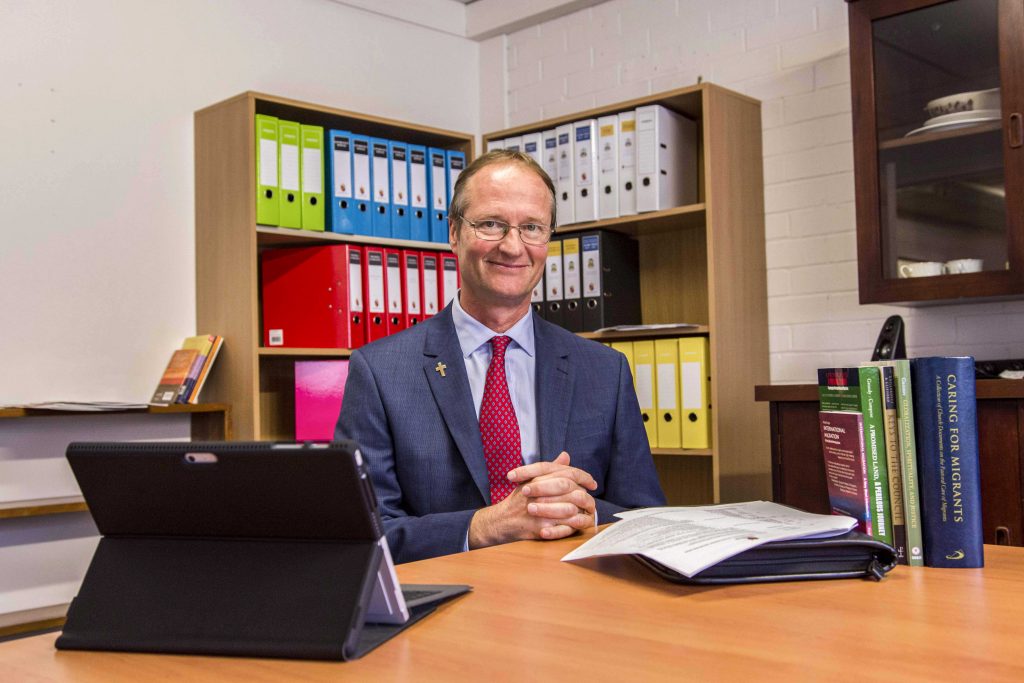 Deacon Gregory Lowe is the inaugural Director of the West Australian Catholic Migrant and Refugee Office (WACMRO) here in Perth. Photo: Archdiocese of Perth.