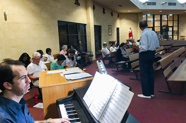 Mr Loiacono led The Psalmist Training Course this year at the Armadale parish. Photo: Supplied.