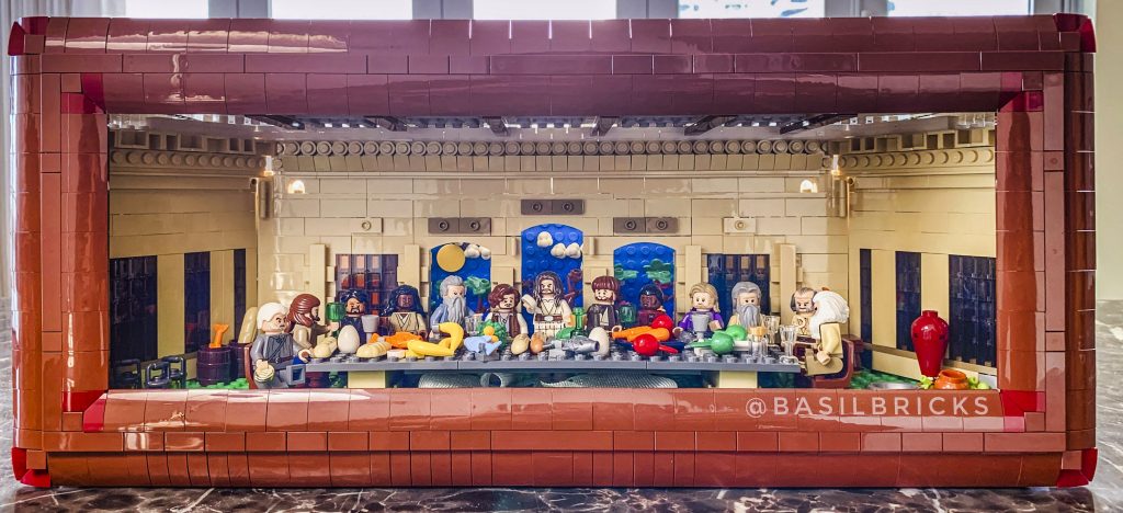 Another LEGO creation of David Lefort is his version of The Last Supper. Photo: David Lefort.
