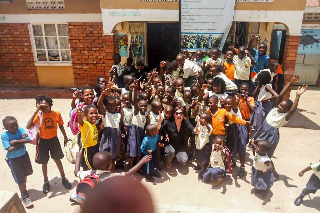 Students from the Uganda community are seen during class. The Medjugorje Centre Inc will be providing school supplies and Bibles to these kids in the months to come. Photo: Supplied.