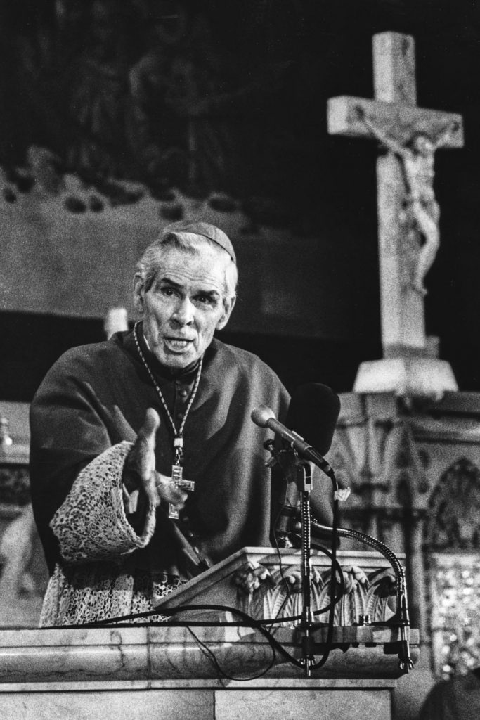 With "overwhelming joy", Bishop Daniel R Jenky of Peoria announced on 6 July 2019 that Pope Francis had approved a miracle attributed to the intercession of Archbishop Fulton J Sheen. Archbishop Sheen is pictured in an undated photo. Photo: Catholic News Service file.