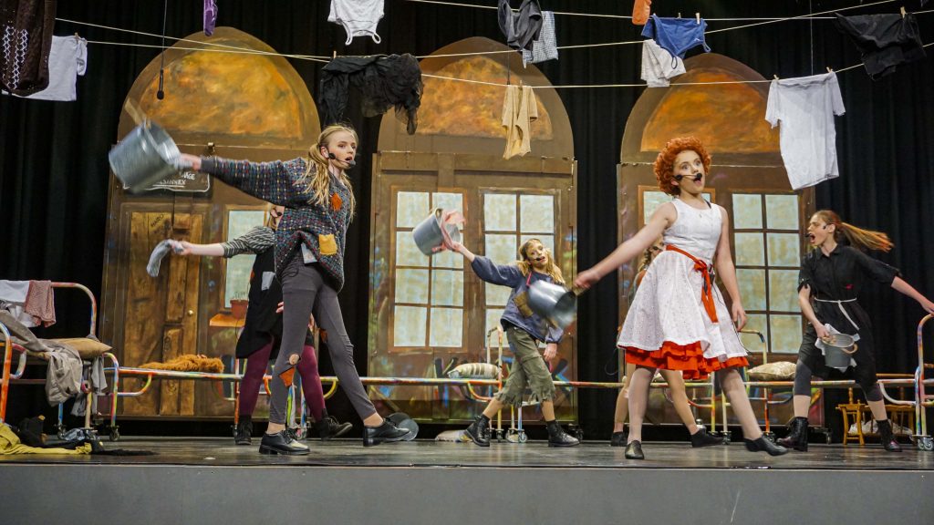 The JP College 2019 Annie production featured large dance numbers that featured some 39 students from the school. Photo: Supplied.