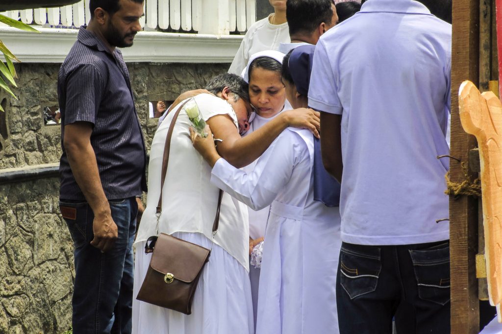 Christians in Sri Lanka are still fearful after a suicide bomber killed close to 100 people in a Church on 21 April. Photo: Bartek Zytkowiak/Aid to the Church in Need.