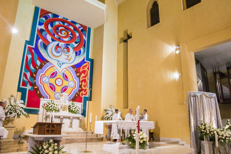 The Fremantle Icon in the Basilica of St Patrick was commissioned in 1994 for the Missionary Oblates Centenary Celebrations. Photo: Supplied.