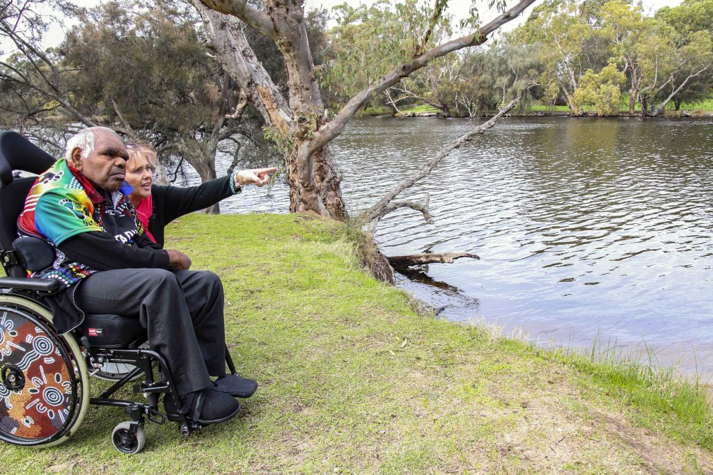 Terry pictured with Jenni Townson, his relative, advocate, and legal guardian. Photo: Identitywa.