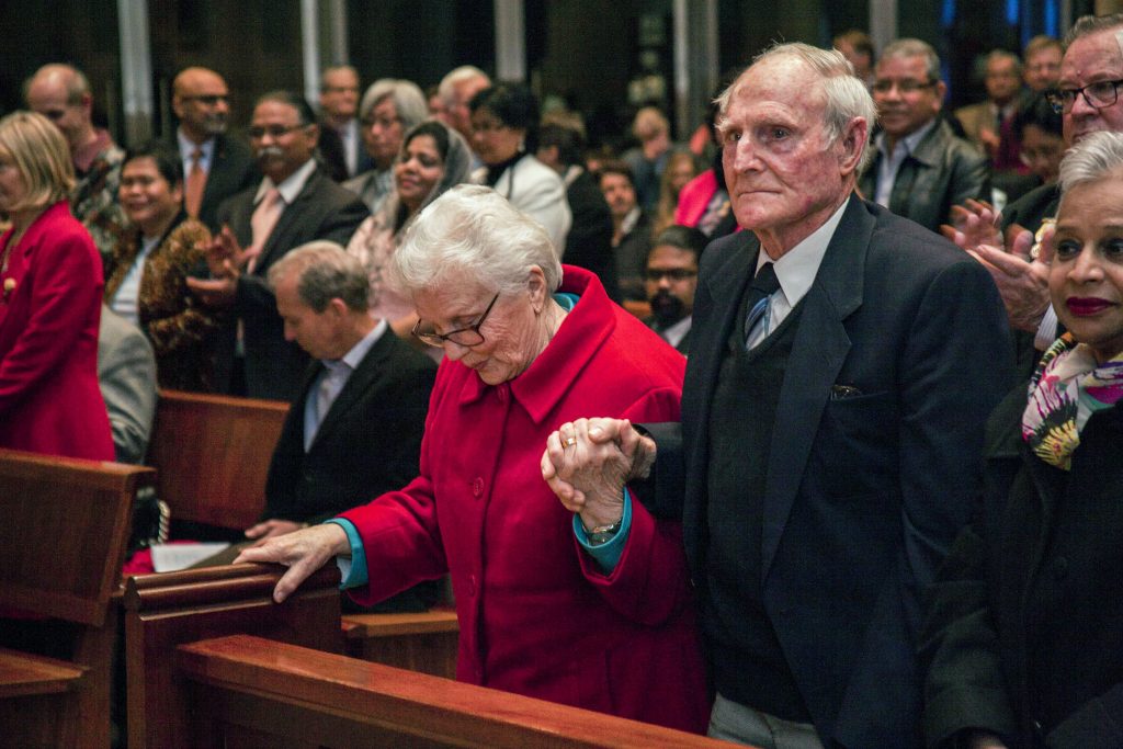 One of the couples that attended previous Annual Marriage Day Mass in 2015. Photo: Jamie O’Brien.