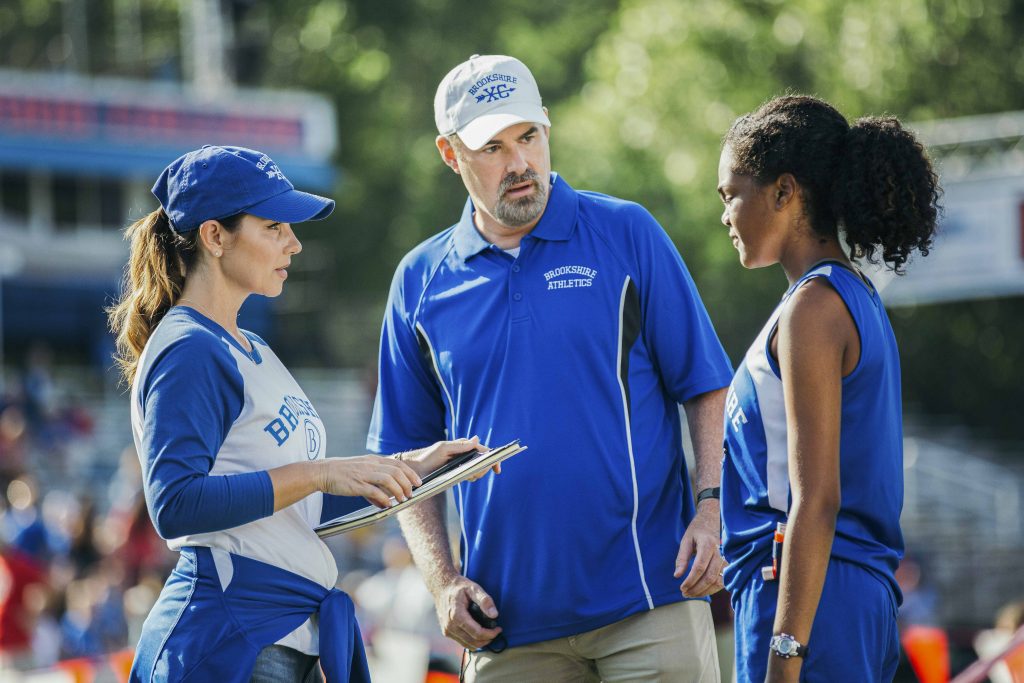 Shari Rigby character Amy plays the wife of coach John Harrison in the latest Kendrick Brothers movie OVERCOMER. Photo: Supplied.