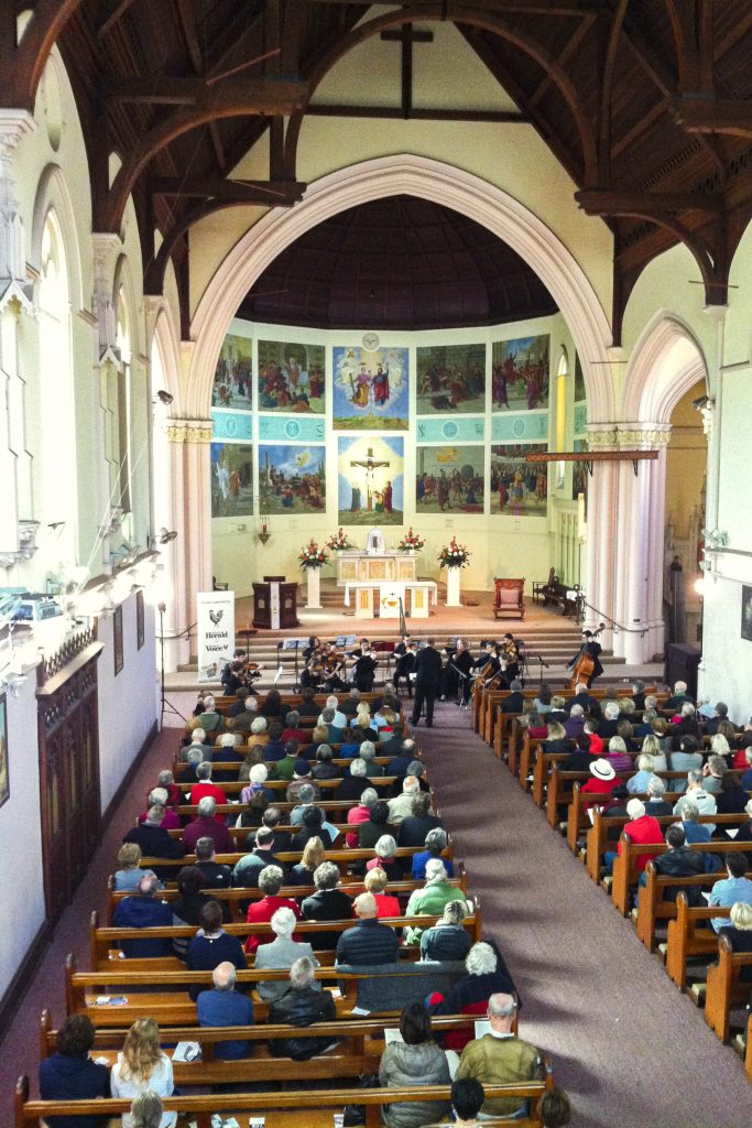 Fremantle Chamber Orchestra performing at the Redemptorist Monastry in 2016. Photo: Supplied.