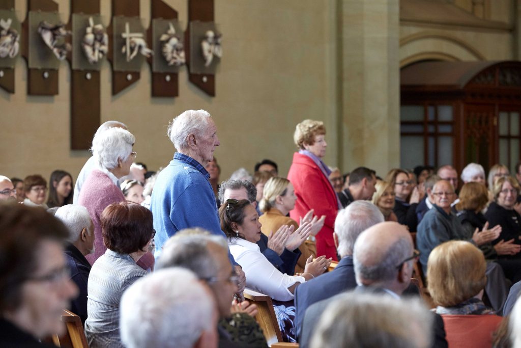 There were three couples who celebrate their 70 years or more of Marriage. They were acknowledged at the Marriage Day Mass held at St Mary’s Cathedral on 10 August. Photo: Ron Tan.